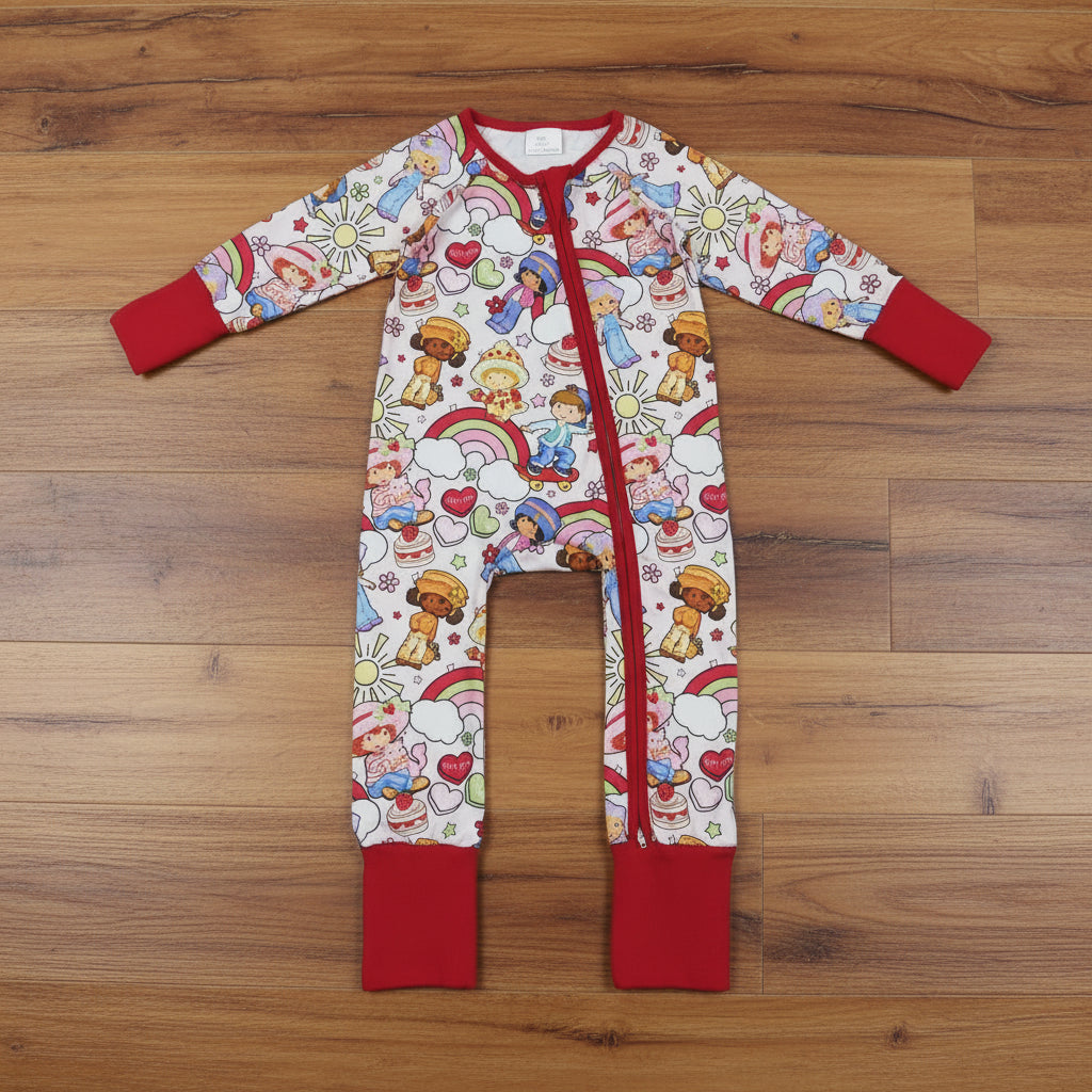 strawberry zipper sleeper