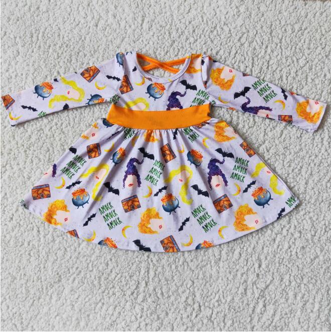 6 A13-4 halloween long sleeve dress