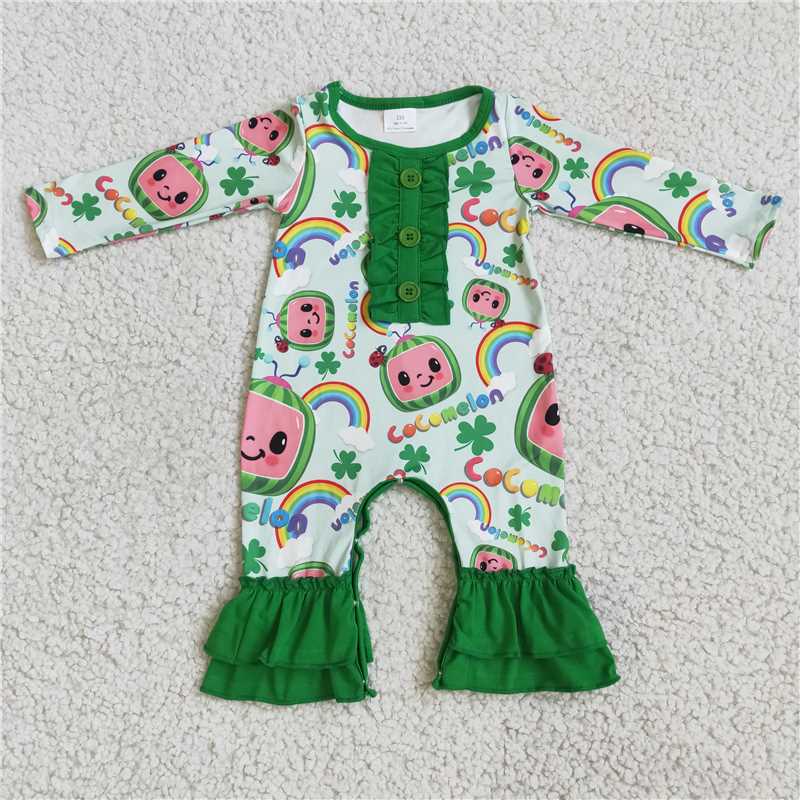 6 A9-4 Green Long Sleeve Bodysuit