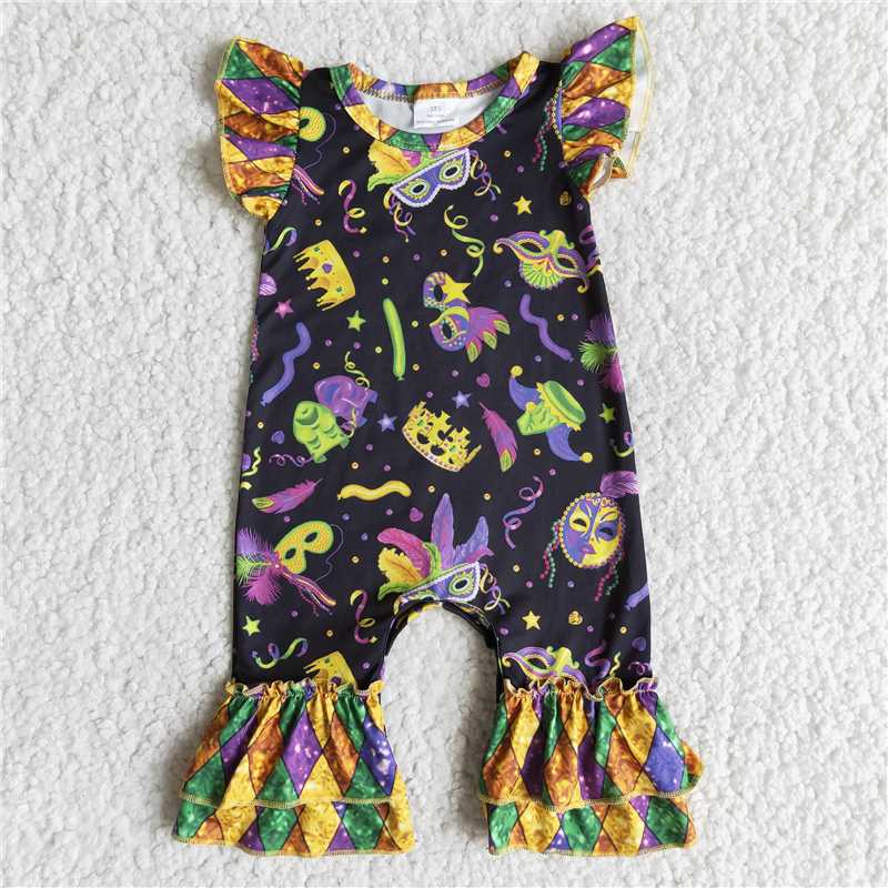 E7-14 carnival mask romper