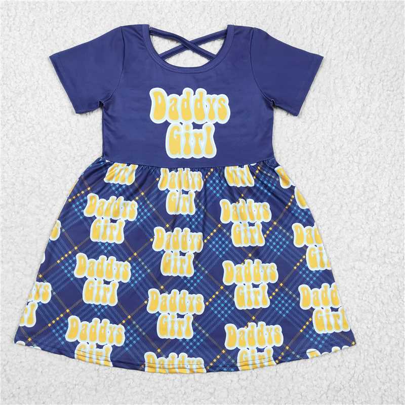 GSD0196 DADDY GIRL short-sleeved dress for girls
