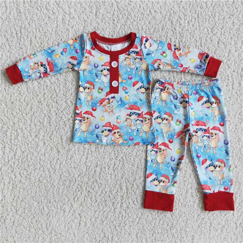 6 B11-24 boy's long sleeve trousers pajamas
