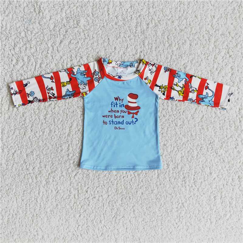 6 A28-3 Cartoon Print long sleeve