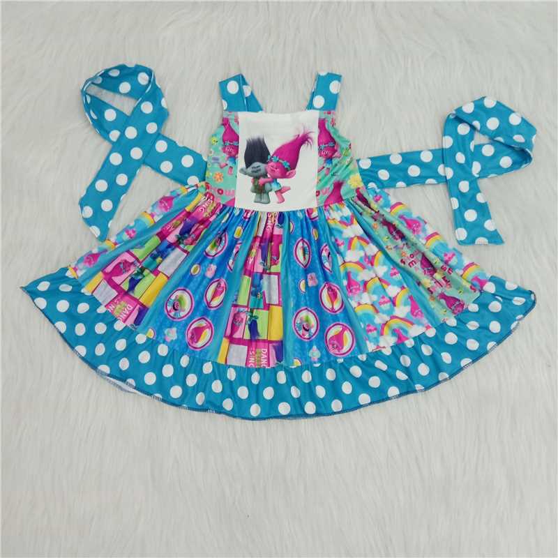 A6-6 New summer cartoon polka dot skirt