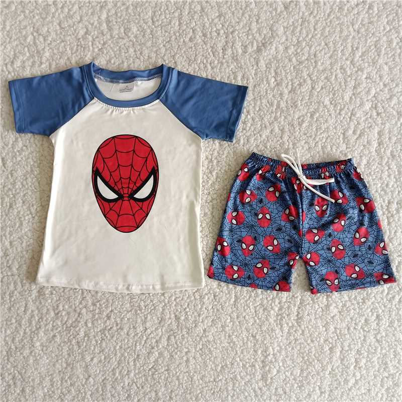 B3-16 Dark Blue Spider-Man Mask Boy Set