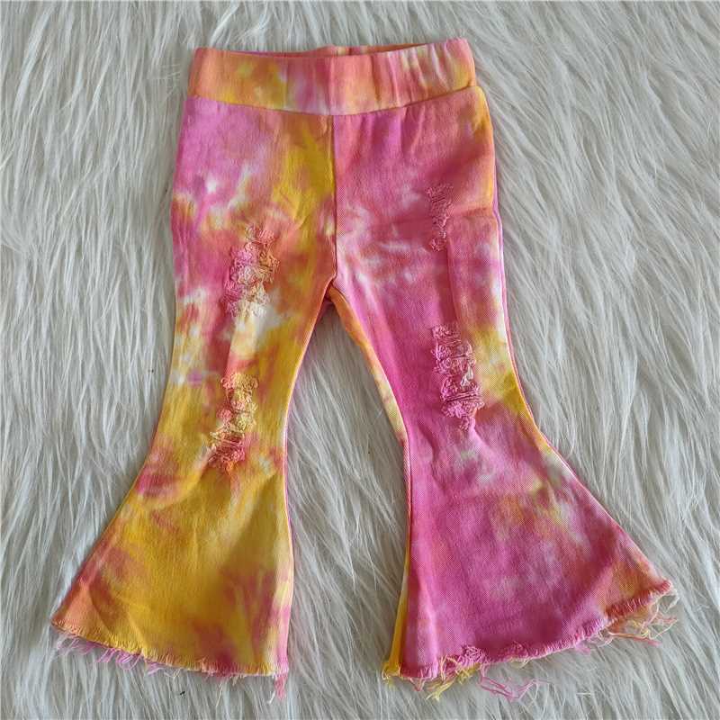 New fashion Pink Tie Dye Jeans C15-36