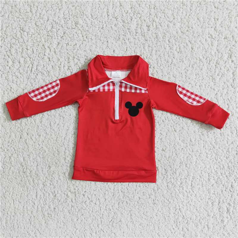 6 A11-5 boy cartoon red top