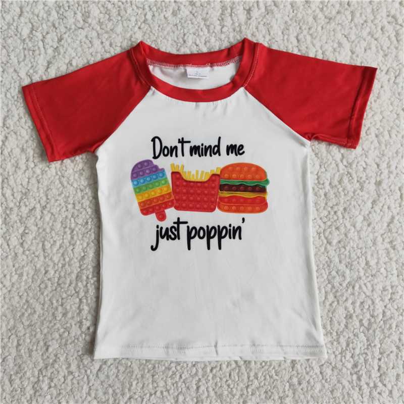 D6-18 Ice Cream Burger Short Sleeve Top