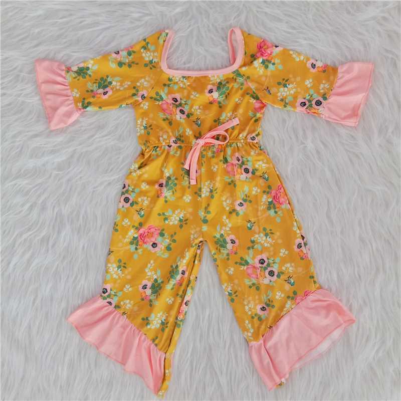 A30-16-1 Yellow Flower Bodysuit