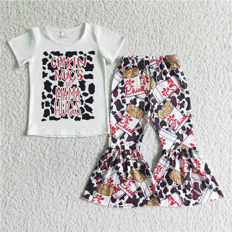 GSPO0074 Girls Short Sleeve Trousers Suit