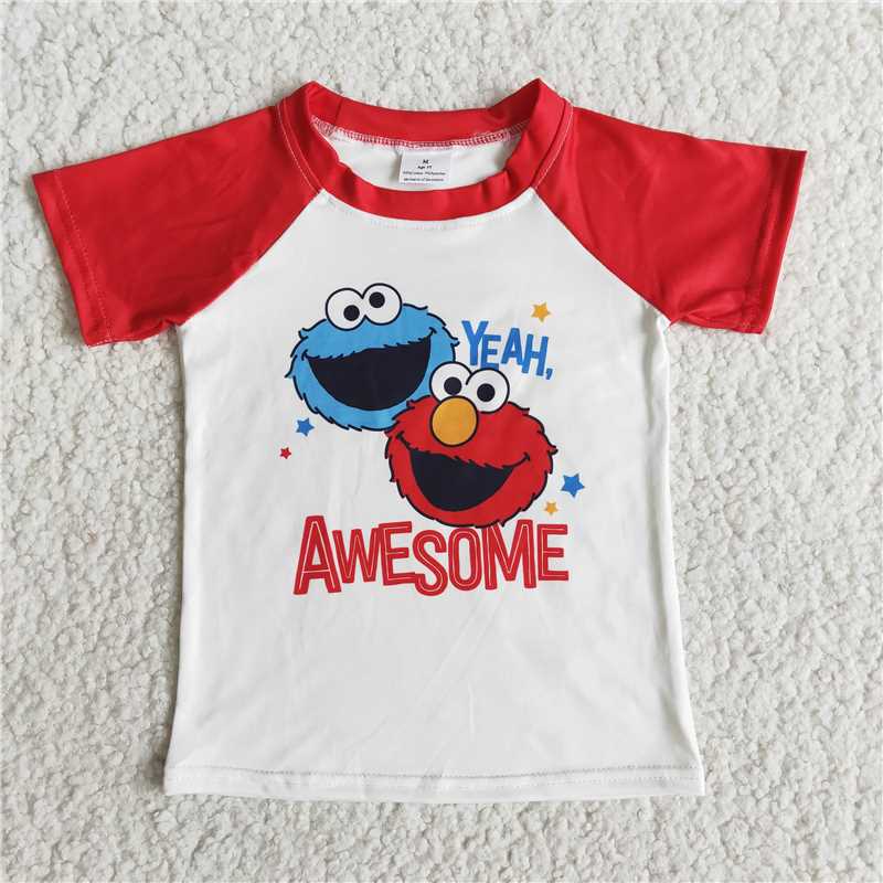 E11-5 cartoon short sleeve top