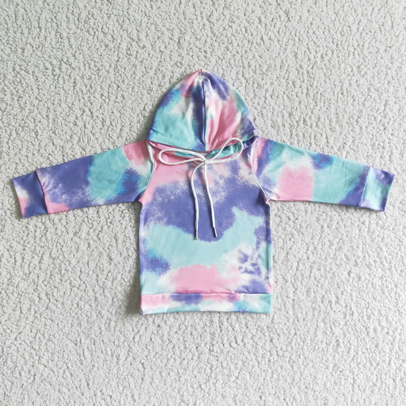 6 A24-4 Baby Girls Colorful Long Sleeve Sweatshirt