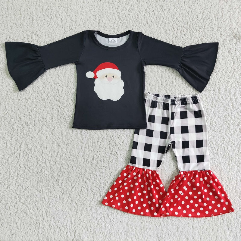 6 A8-14 Baby girls Christmas long sleeve suit D 1101