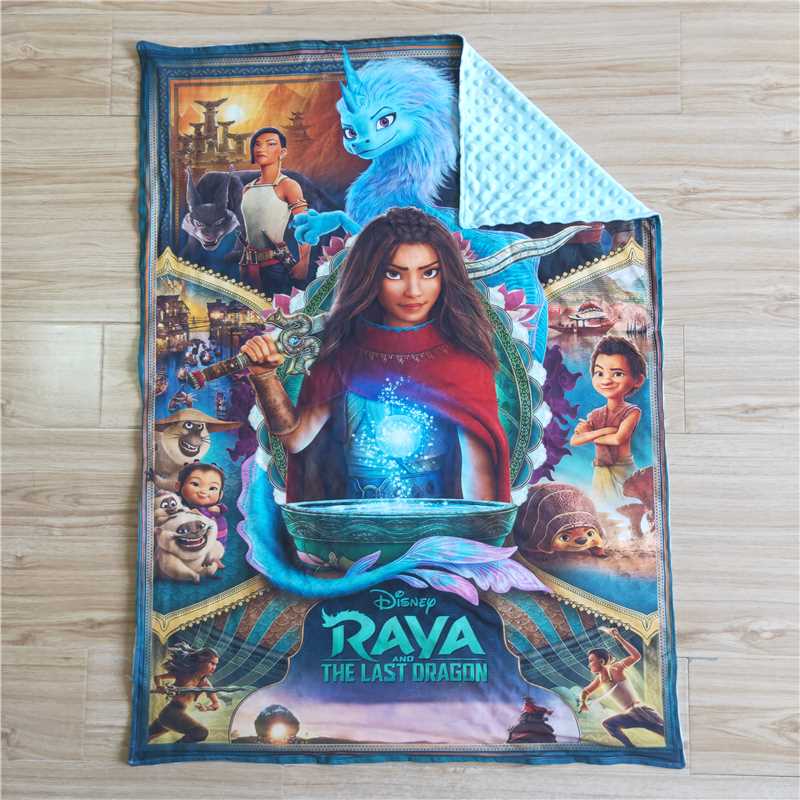 6 B11-1 Cartoon blue blanket