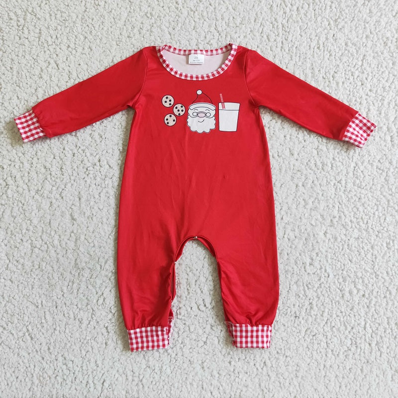6 B11-27 Cookie Santa Mug Red Boy Bodysuit