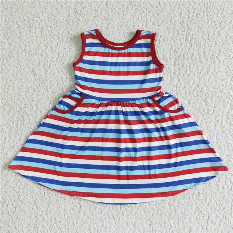 A1-13-2 striped pocket skirt D 5.15
