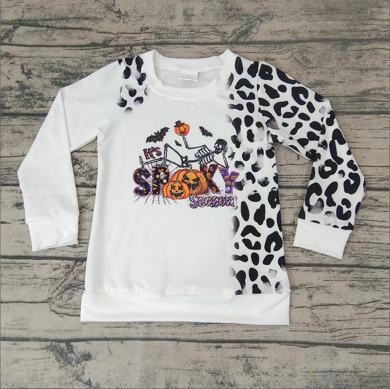 BT0065 Halloween Pumpkin Baby Boys Long Sleeve Top Parent-child wear
