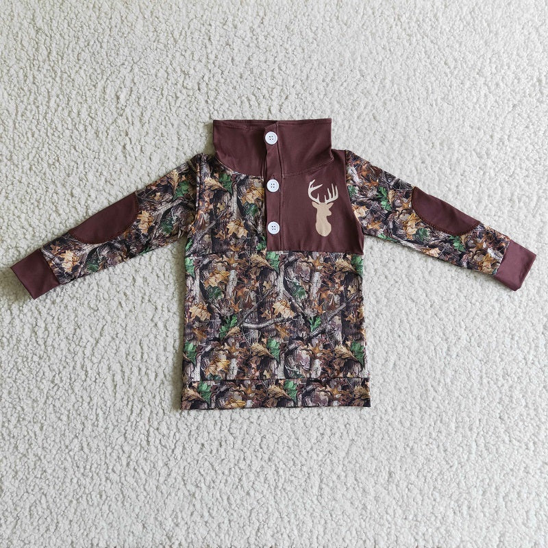 BT0078 KIDS BOYS CAMO PULLOVER TOP