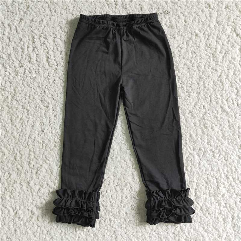 E3-26 Black Ruffle Trousers