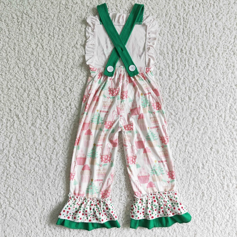E4-26 Christmas Tree Bib Jumpsuit