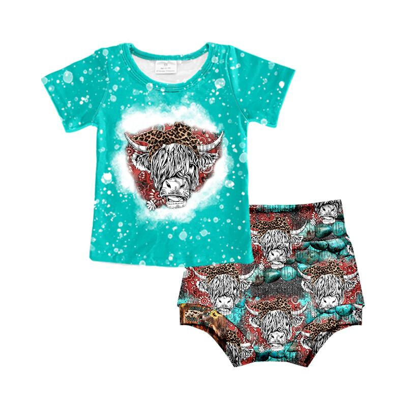 GBO0070 Alpine Cattle Leopard Green Short Sleeve Brief Set D 7.12