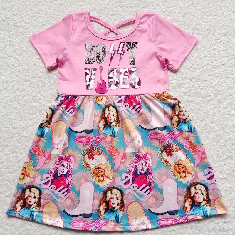 GSD0316 D Singer Pink Short Sleeve Dress