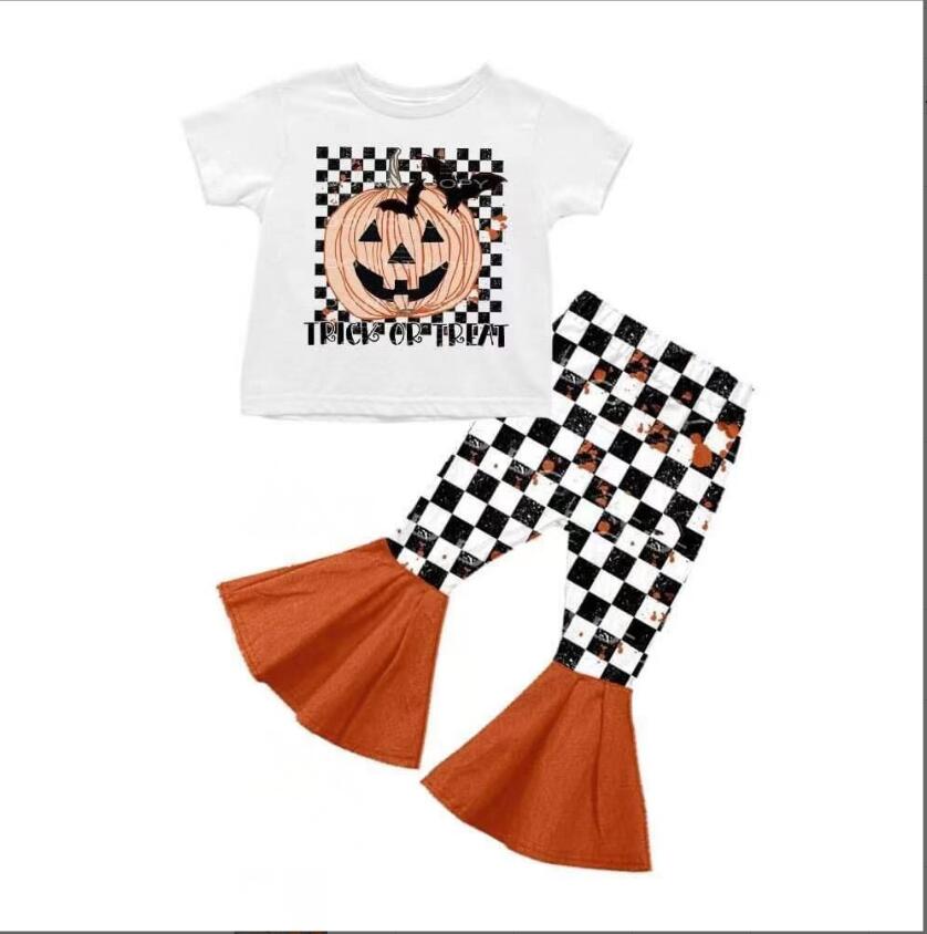 GSPO0168 KIDS GIRLS HALLOWEEN PUMPKIN OUTFIT