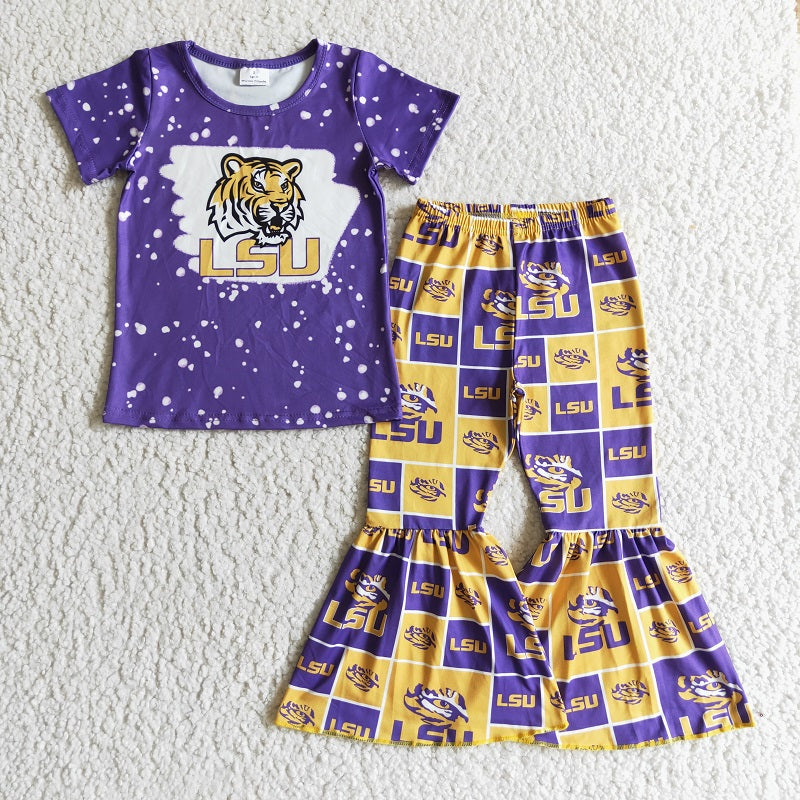 GSPO0210 Football Team Baby Girls Outfit D 1021