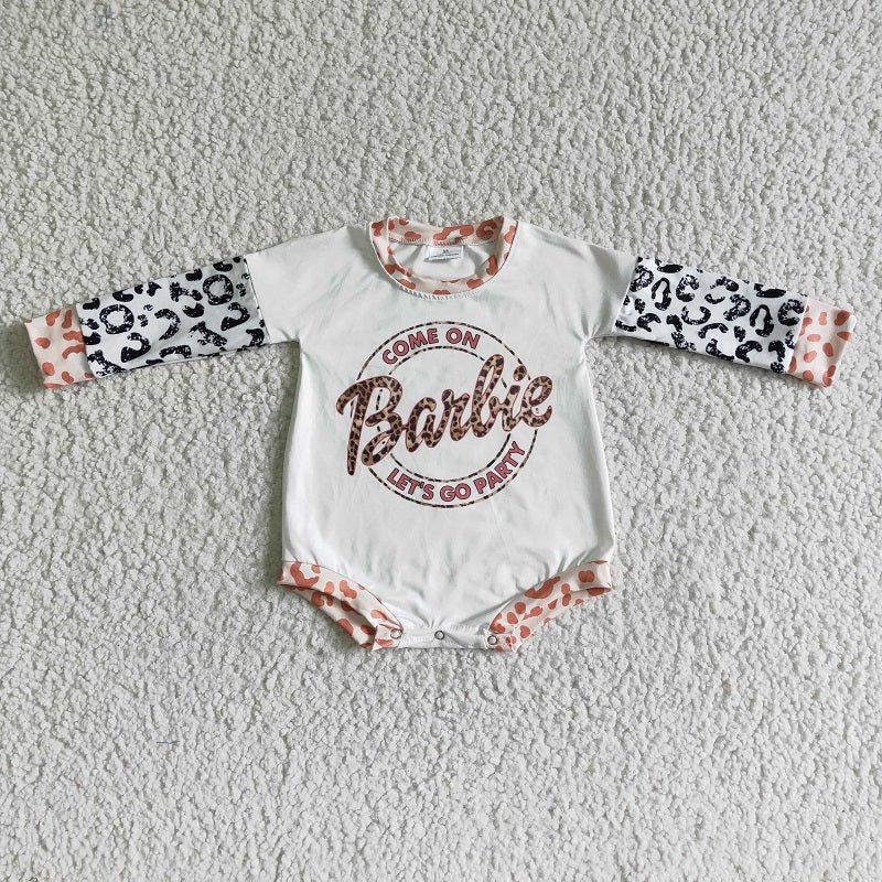 LR0010 Leopard Print Long Sleeve Bodysuit
