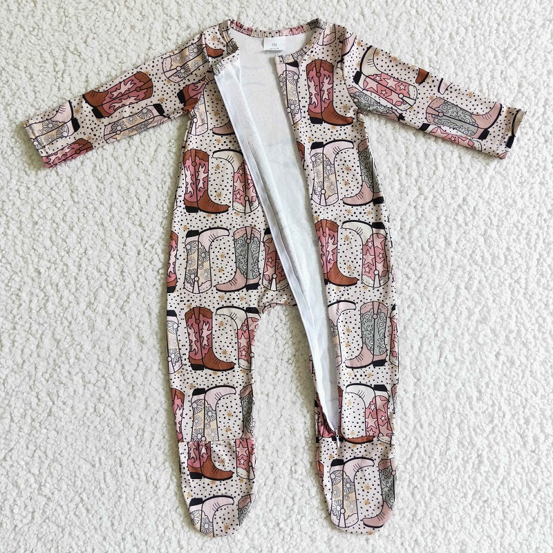 LR0070 boots long sleeve bodysuit