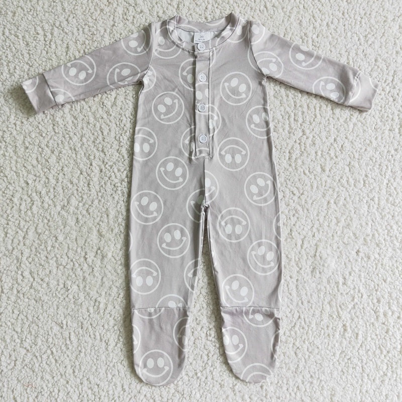 LR0114 Smiley Long Sleeve Bodysuit