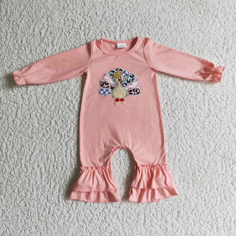 LR0146 THANKSGIVING TURKEY ROMPER