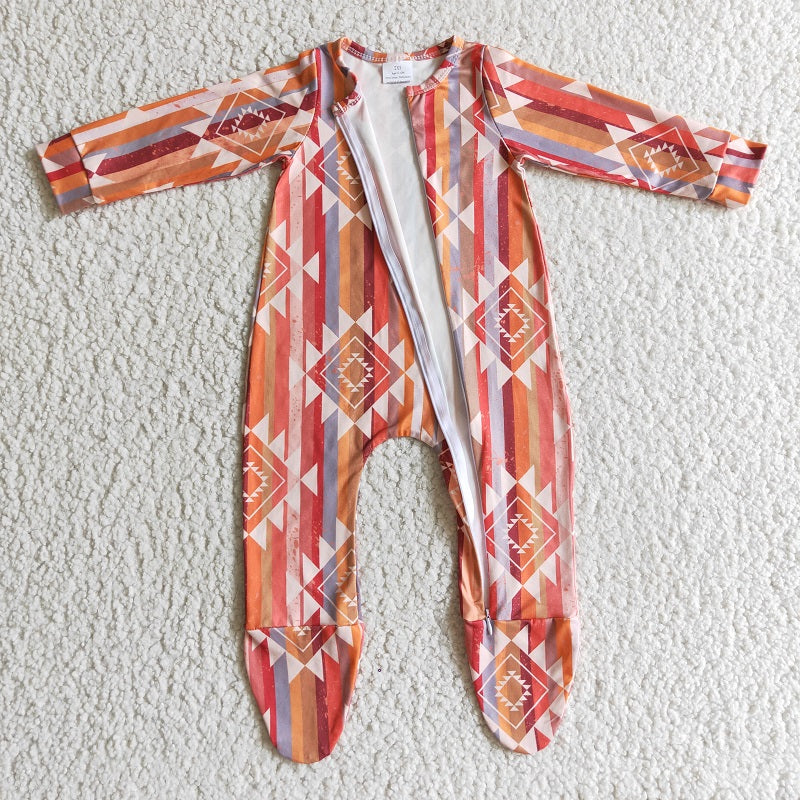 LR0168 BABY GIRLS FOOTED ROMPER