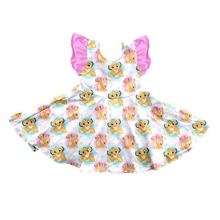 GSD0220 baby girl clothes lion dress