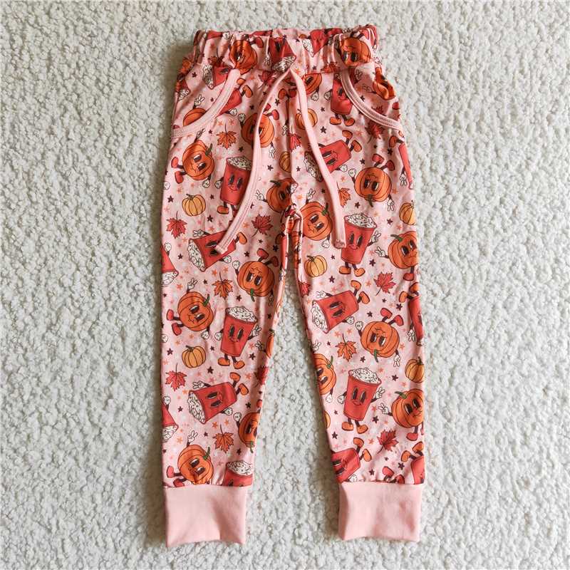 P0026 Halloween Pumpkin Maple Pants