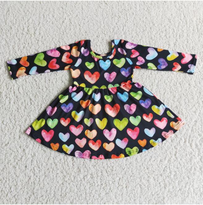 6 B8-1 Valentine's Day Heart Long Sleeve Dress