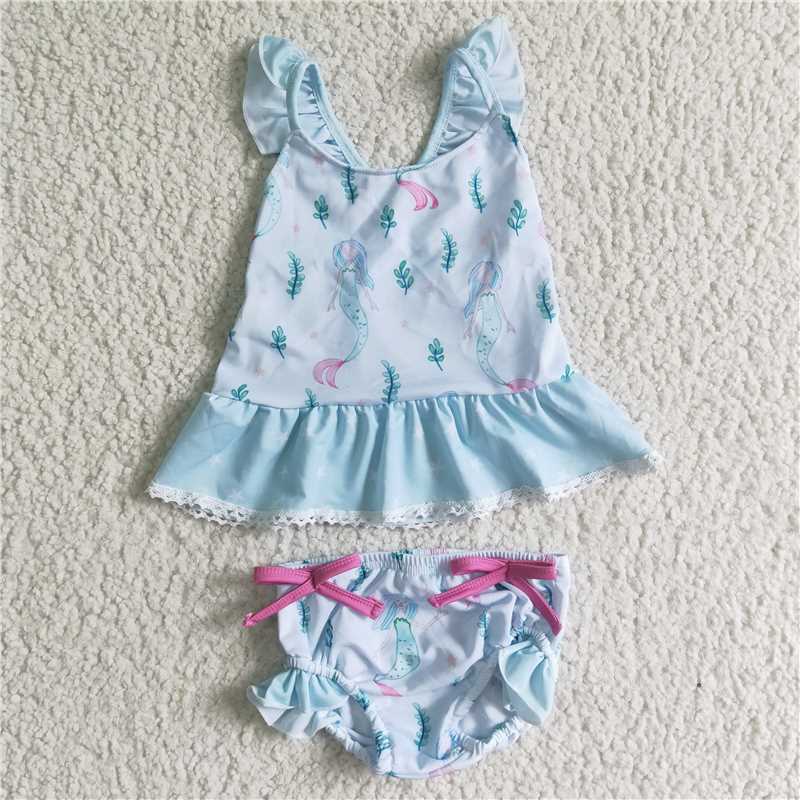S0028 Baby Girl Fish Bikini Swimsuit Set