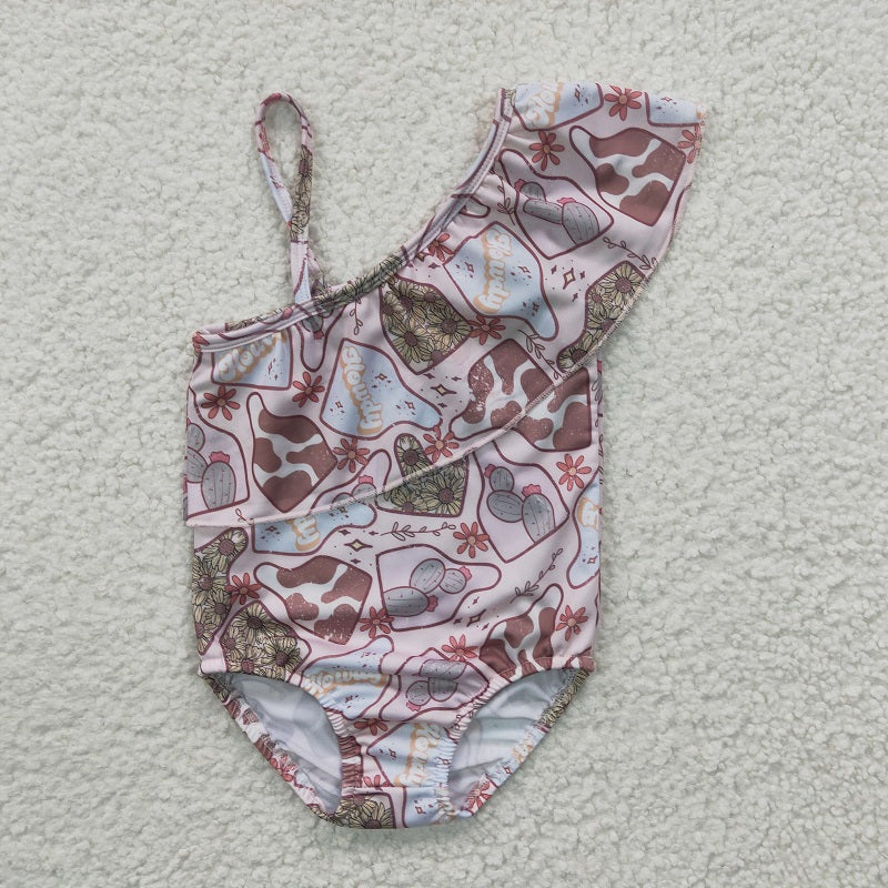 S0104 Cactus Pink One-Piece Swimsuit