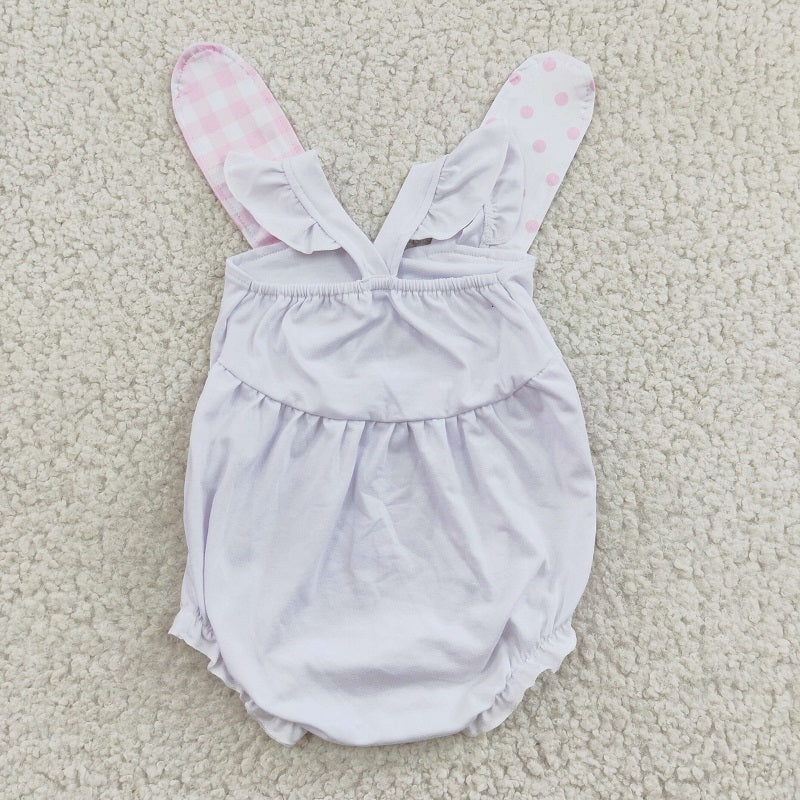 SR0111 Pink Rabbit Vest Bodysuit