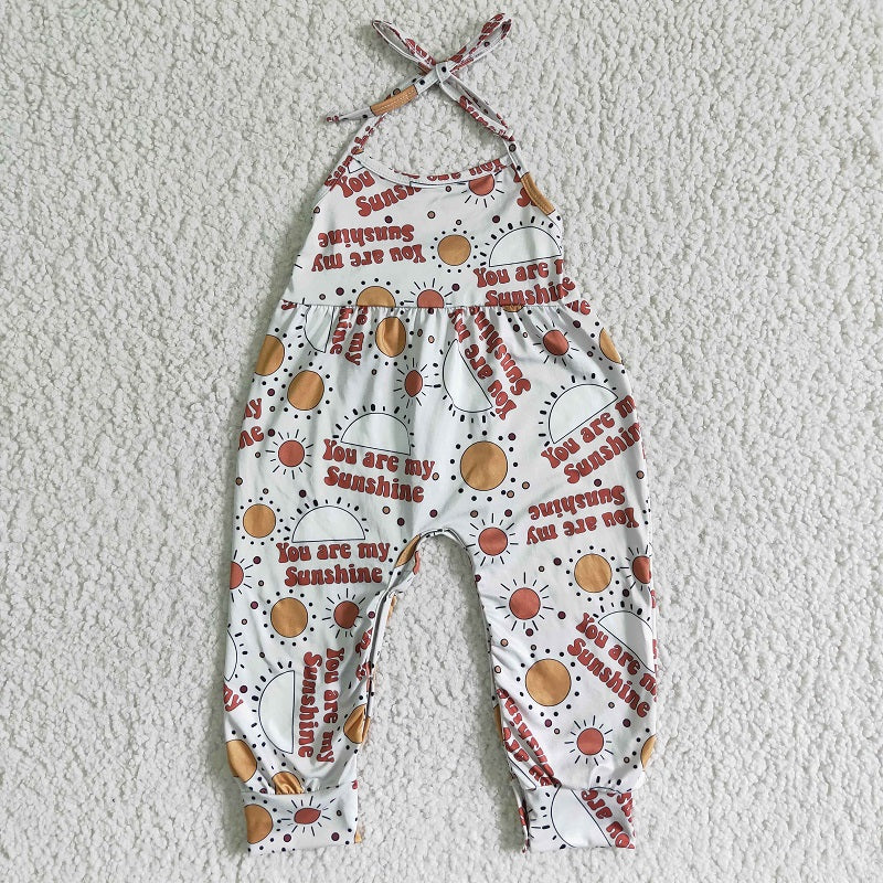 SR0051 Girls Sun Letter Tie One Piece