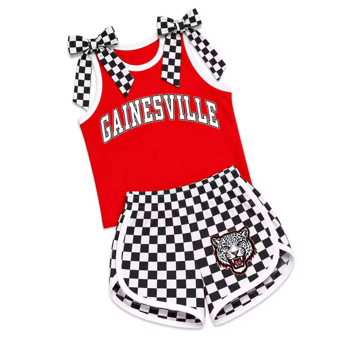Custom order MOQ 3 Nicolette bow shorts set