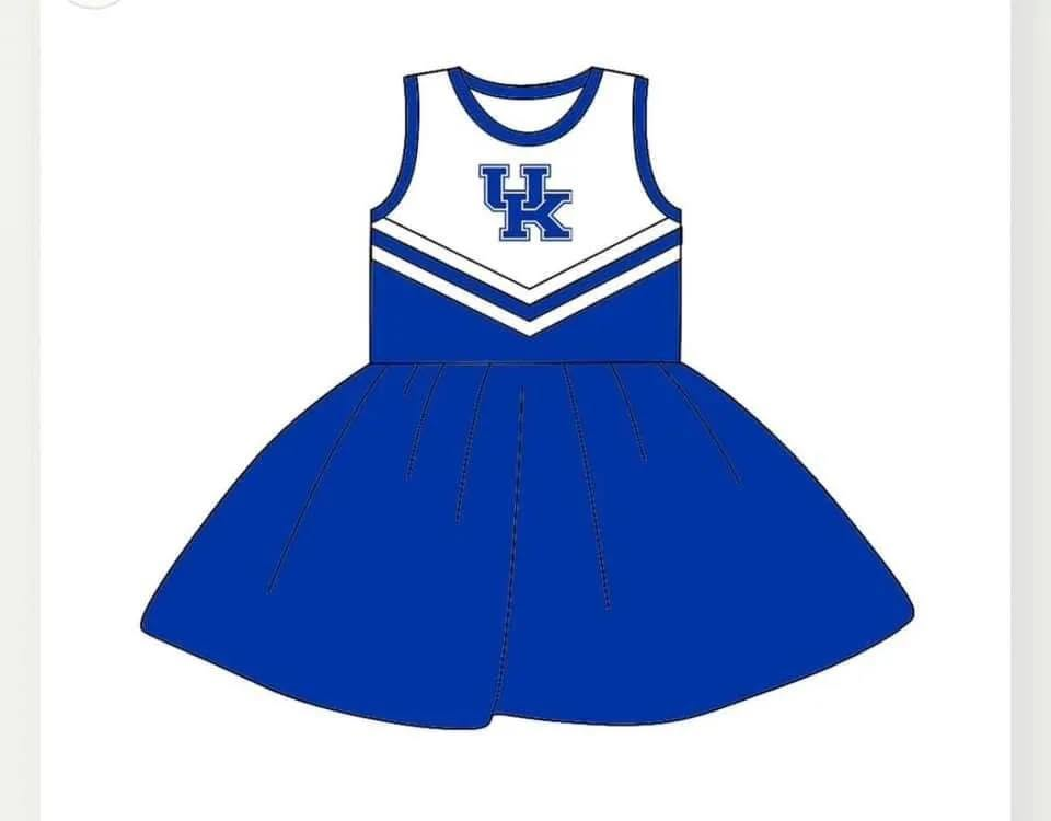 Custom order MOQ 3 sleeveless team cheerleader dress