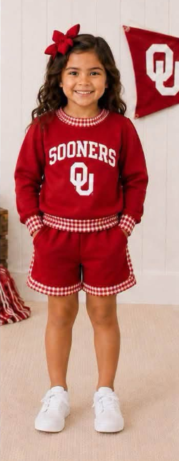 Custom order MOQ 5 Team Long Sleeve Top Shorts Outfit