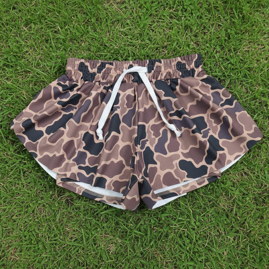 baby girl athletic camo butterfly shorts
