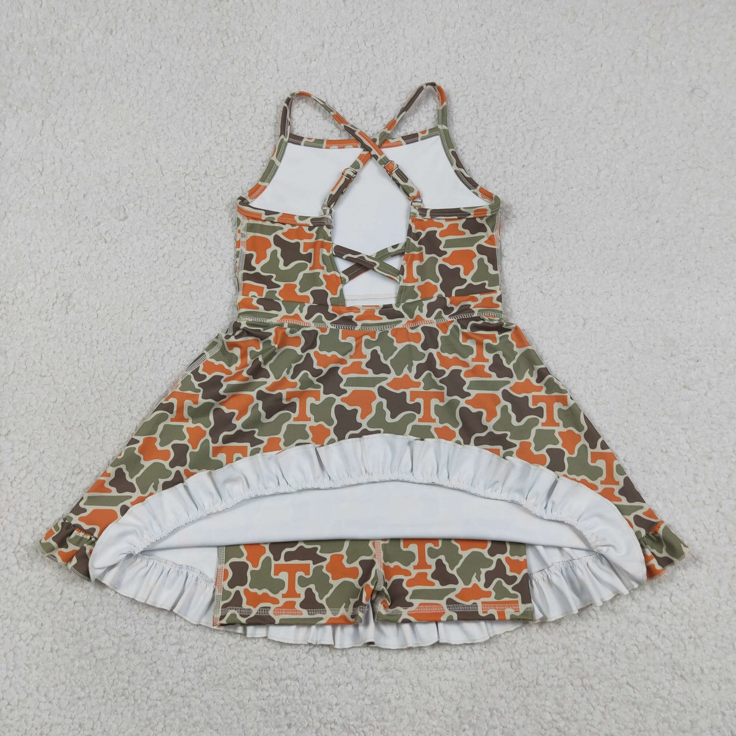 T team camo athletic skort dress