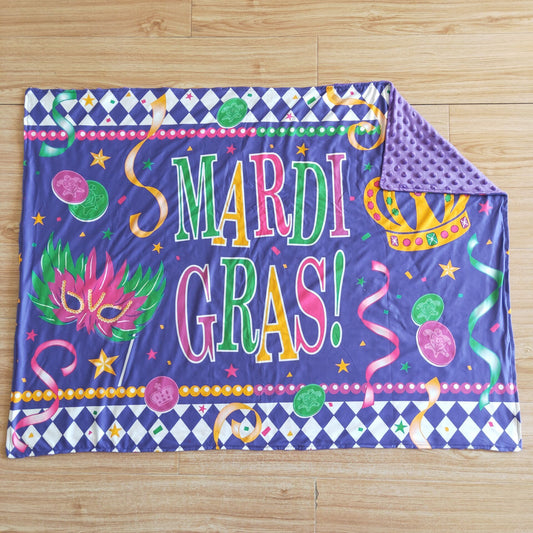 mardi gras blanket