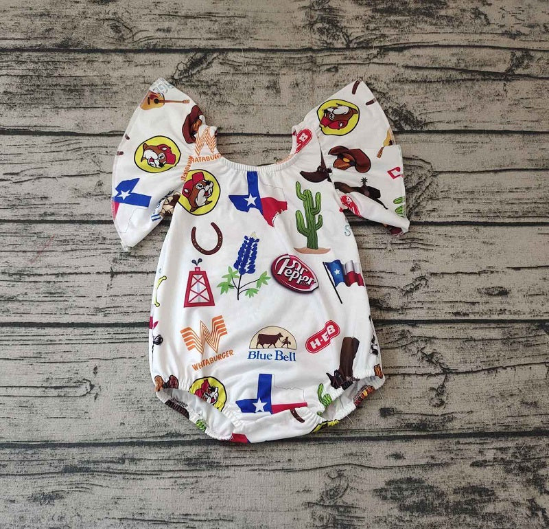 SR0544 Baby Girls Texas Romper