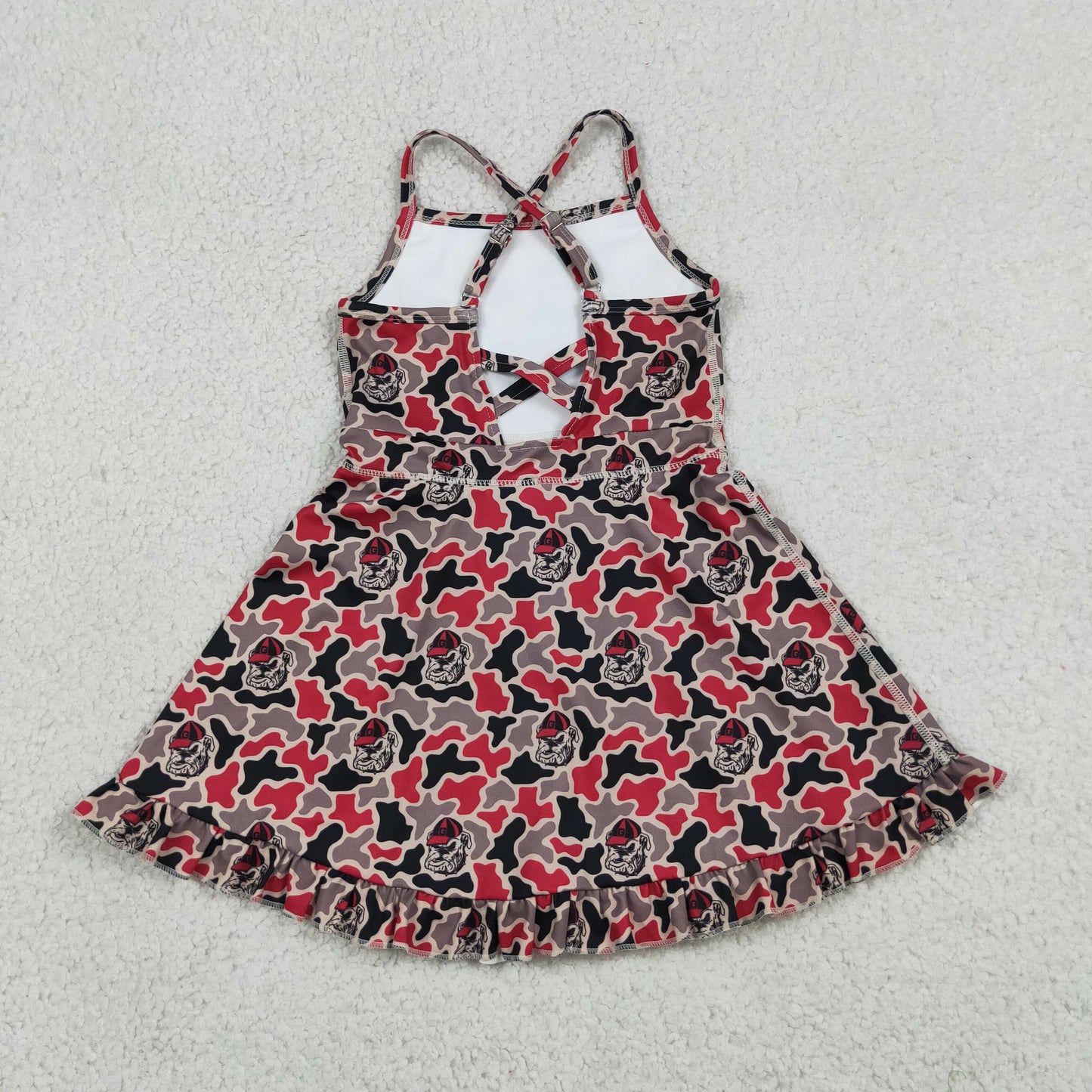 bulldog team camo athletic skort dress