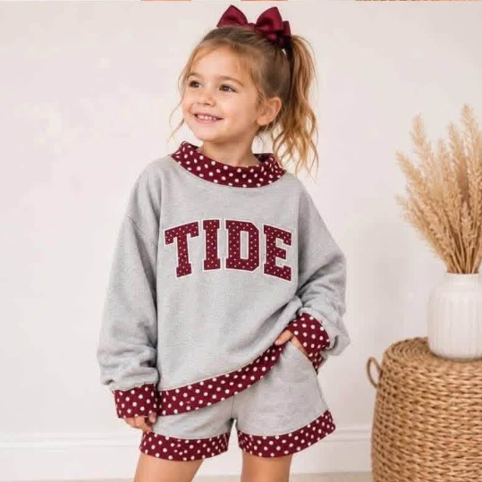 Custom order MOQ 5 one items team long sleeve shorts sets