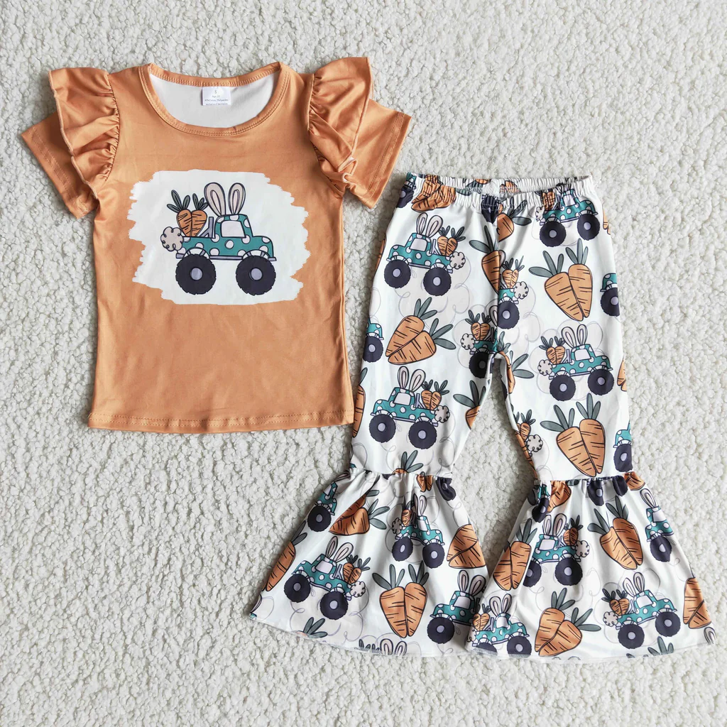 D11-4 rabbit carrot truck bell bottom outfit